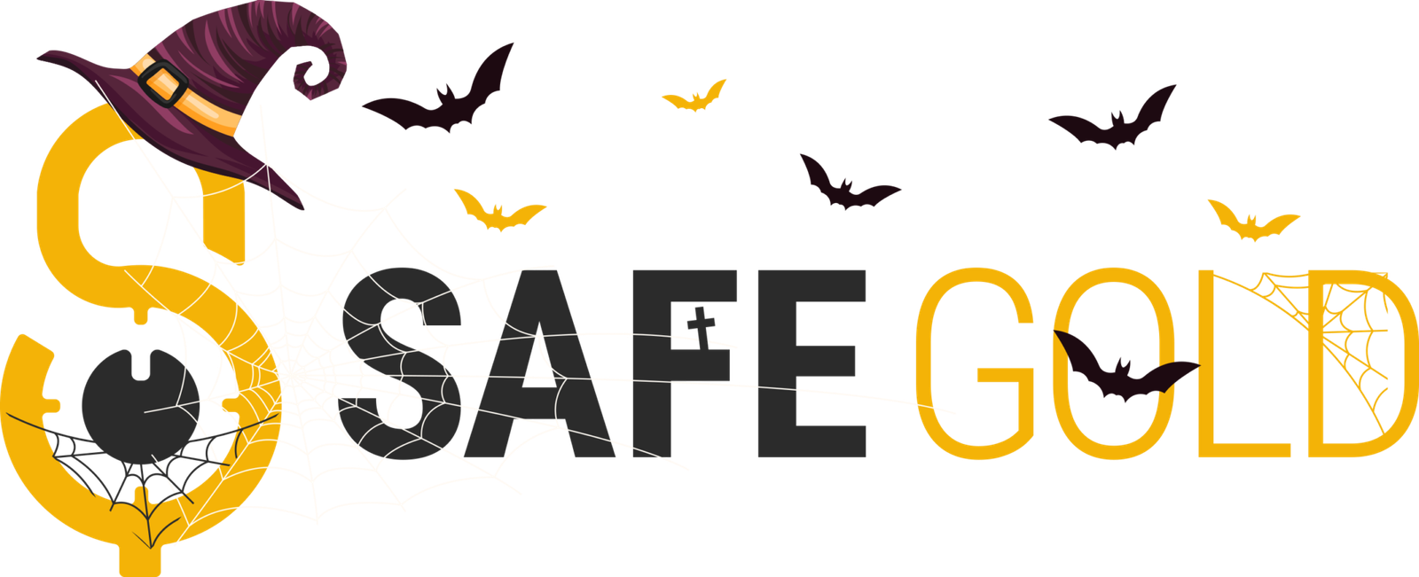 Safe Gold Halloween Logo